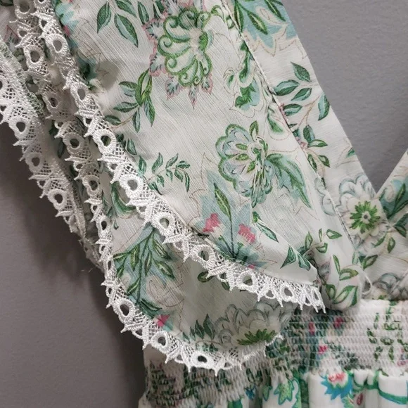 House of Harlow 1960 NWT Floral Tiered Chiffon Maxi Dress, XS - Picture 9 of 10